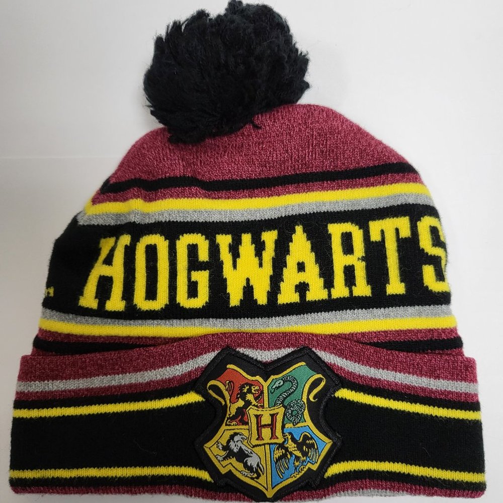Harry Potter Hogwarts Pom Pom Knit Beanie